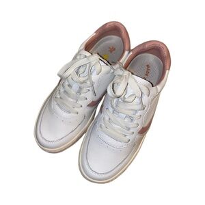Soludos White and Dusty rose Sneakers
